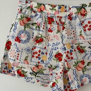 Italian Amalfi Summer Cotton Shorts La Dolce Vita
